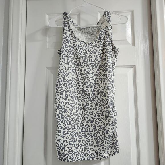 Leopard Print Maternity Tank Top - Picture 1 of 8